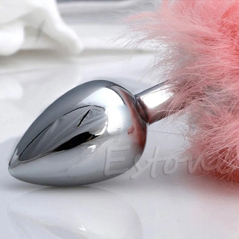 Plug Anal com Rabo Estilo Raposa - Libertina Sex Shop - lançamento, plug, Plug Anal - Sex Shop Vibradores