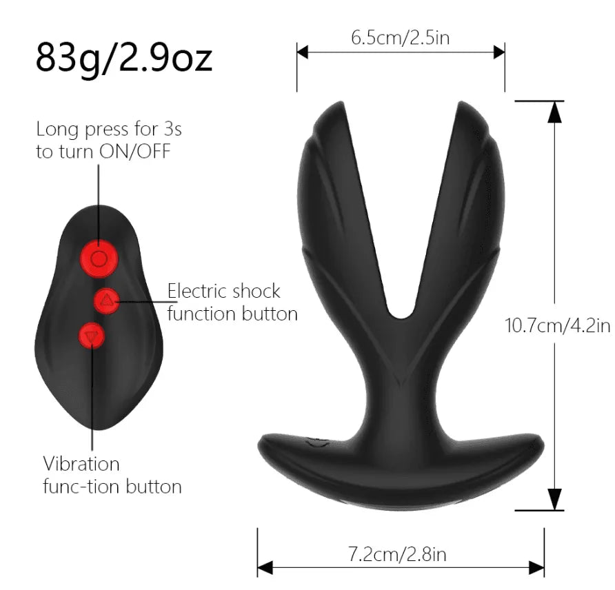 ThunderX - Plug Anal Estimulador de Próstata com Vibração e Choque - Libertina Sex Shop - estimulador da próstata, estimulador de próstata, massageador de próstata, massageador próstata, Plug Anal, plug anal próstata, plug anal vibrador, plug anal vibrador com controle, vibrador anal, vibrador de casal, vibrador de próstata, vibrador masculino, vibrador próstata - Sex Shop Vibradores